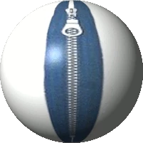 Zipper on a Ball