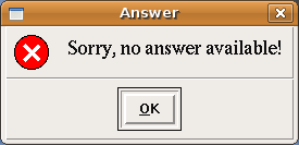 Error Message box