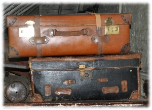 Packed Suitcases, from Wikipedia, Public Domain, Sherlock_Holmes_Museum