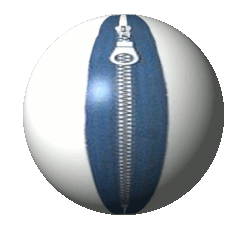 zipper on a ball